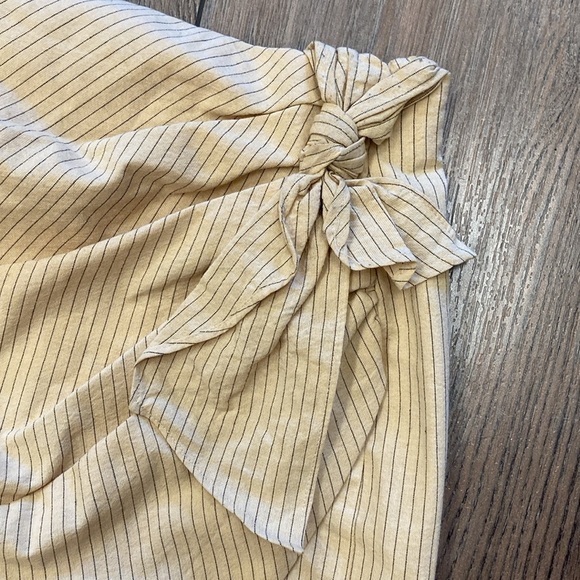 Zara, Beige, Asymmetrical, Skirt, casual, office, school, summer, siren, mini - Picture 2 of 8